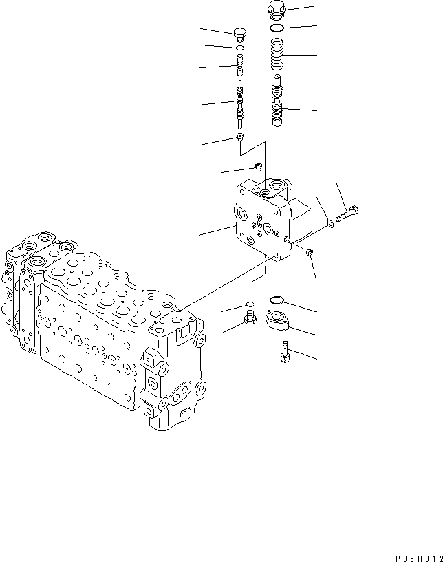 Клапан в сборе 723-40-70400 KOMATSU