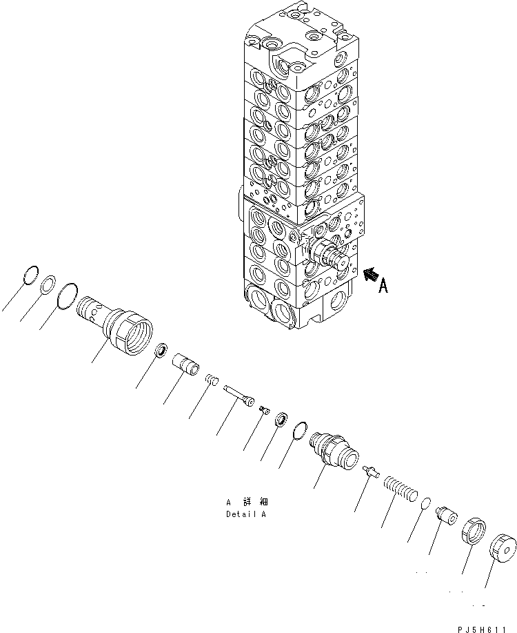 Клапан в сборе, предохранительный 723-10-13902 KOMATSU
