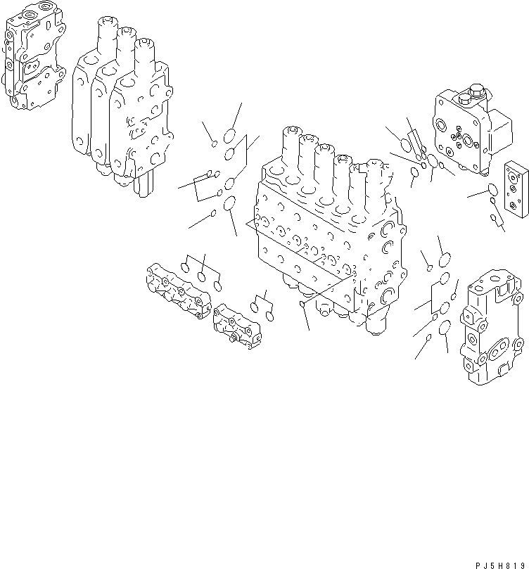 Управляющий клапан (723-49-15100) KOMATSU
