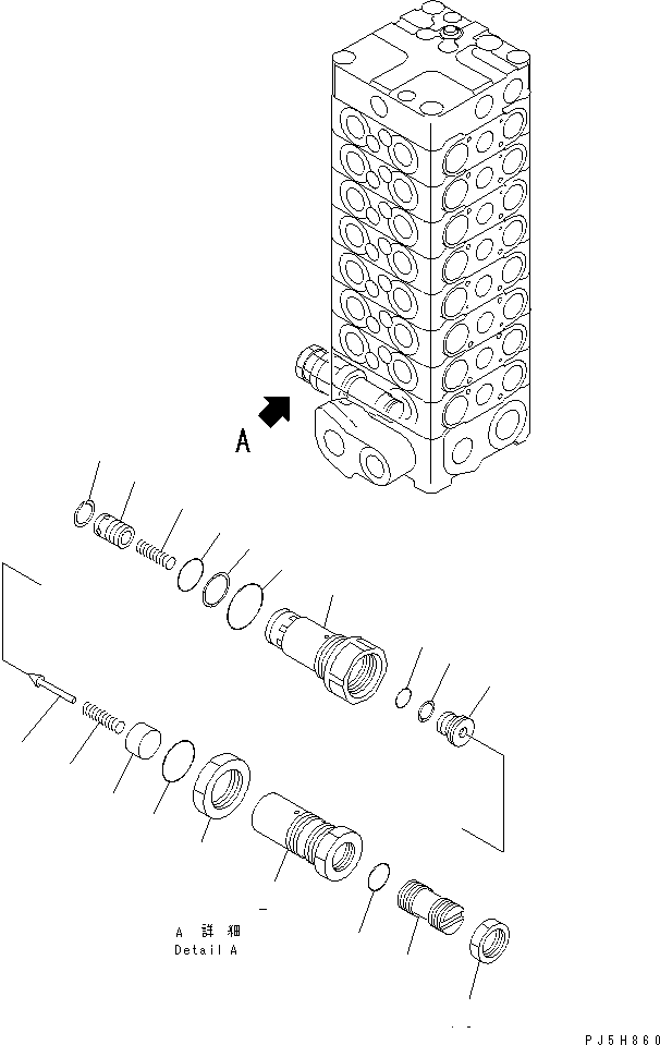 Клапан в сборе, предохранительный 723-30-90600 KOMATSU