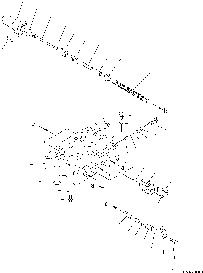 Управляющий клапан 709-63-11501 KOMATSU