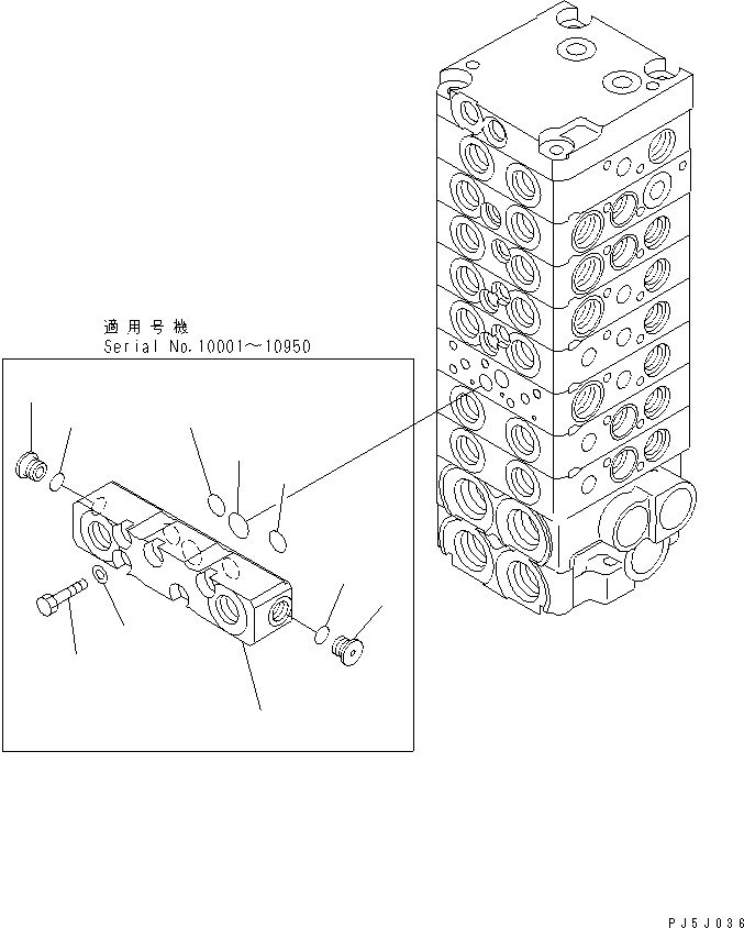 Клапанный блок 723-11-19270 KOMATSU