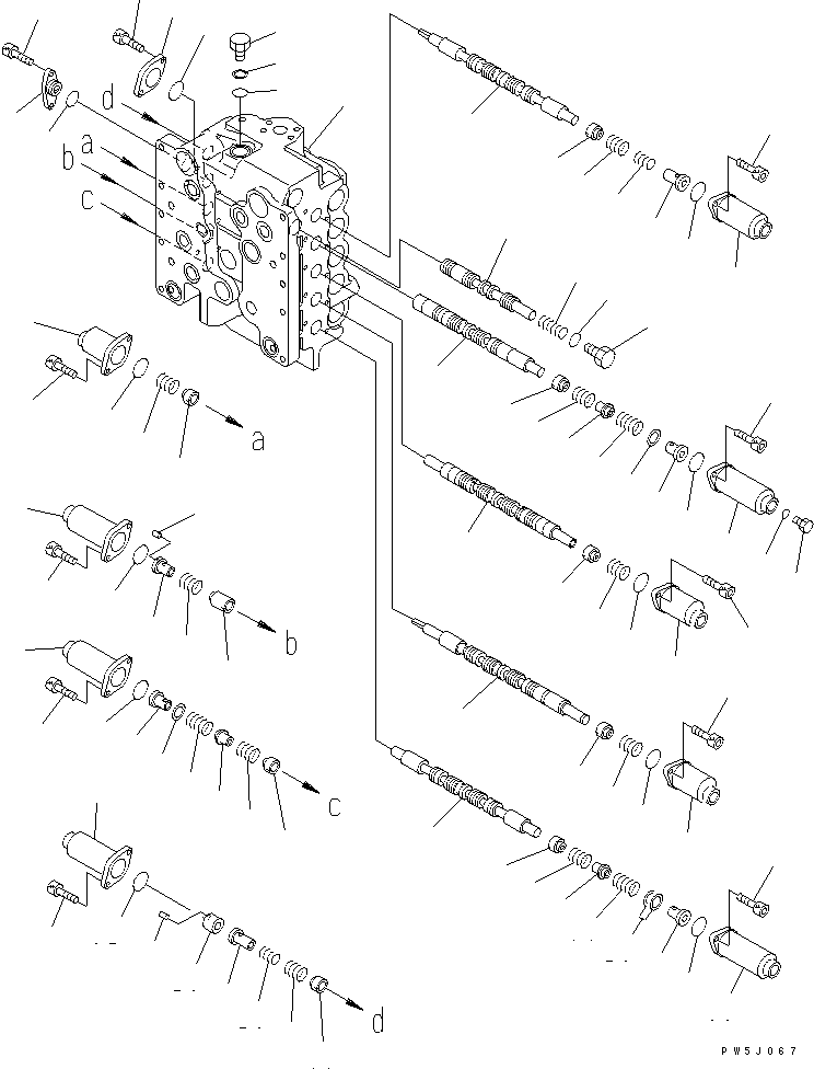 Группа корпуса 709-95-94500 KOMATSU