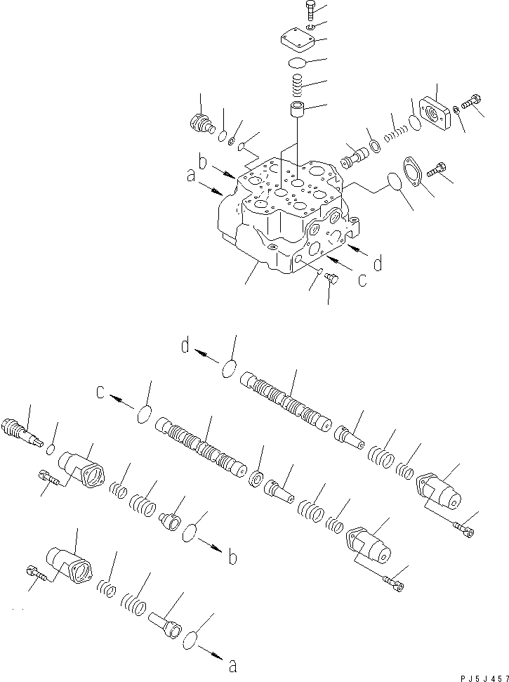 Управляющий клапан 709-12-14700 KOMATSU