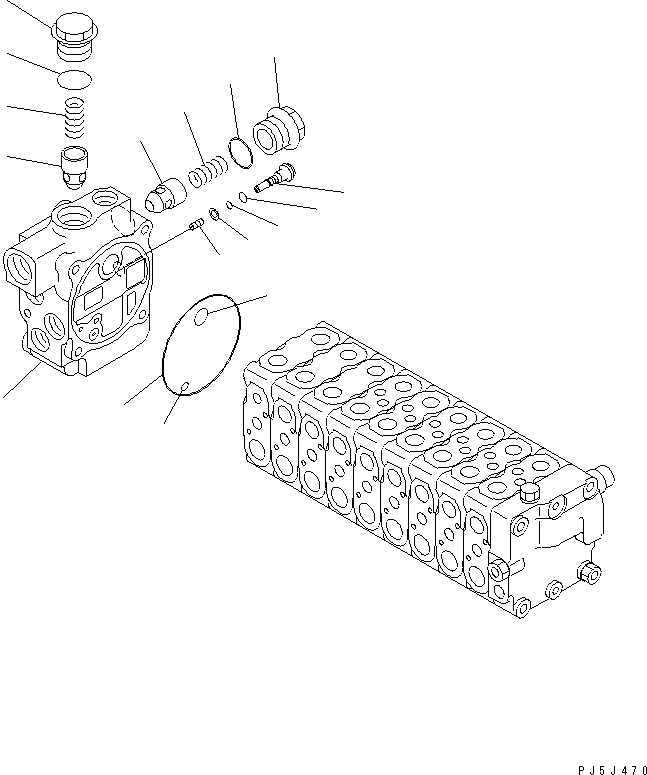 BLOCK SUB ASS'Y 723-26-00801 KOMATSU