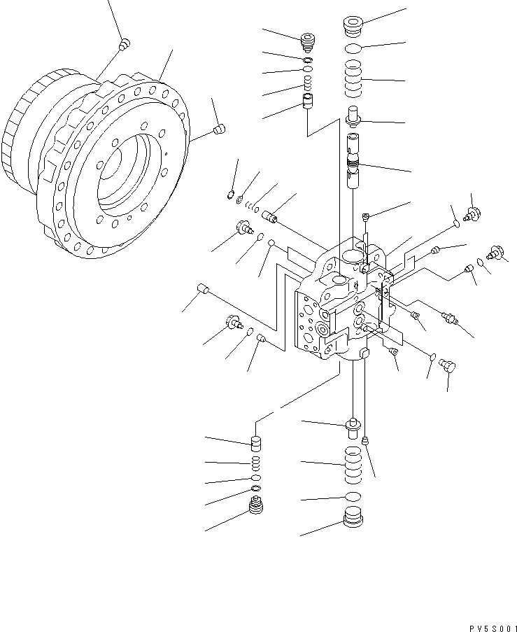 END COVER SUB ASS'Y (\7\708-8H-04651) KOMATSU
