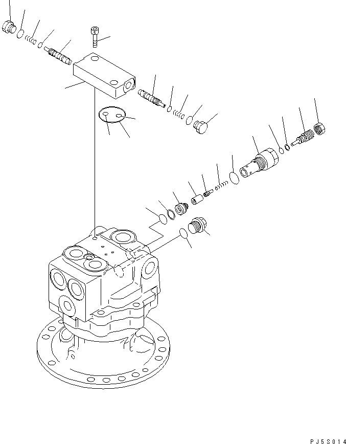 Клапан в сборе, предохранительный 702-73-01551 KOMATSU