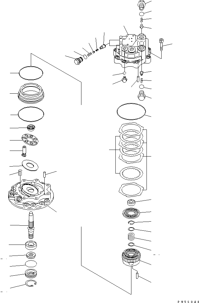 MOTOR SUB ASS'Y 708-7S-01211 KOMATSU