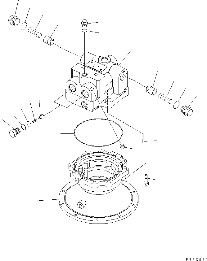 MOTOR SUB ASS'Y 706-7K-03060 KOMATSU