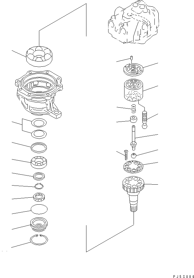 MOTOR SUB ASS'Y (706-75-03230) KOMATSU