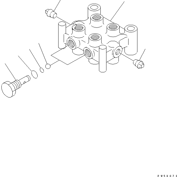 челночный клапан 702-19-34000 KOMATSU