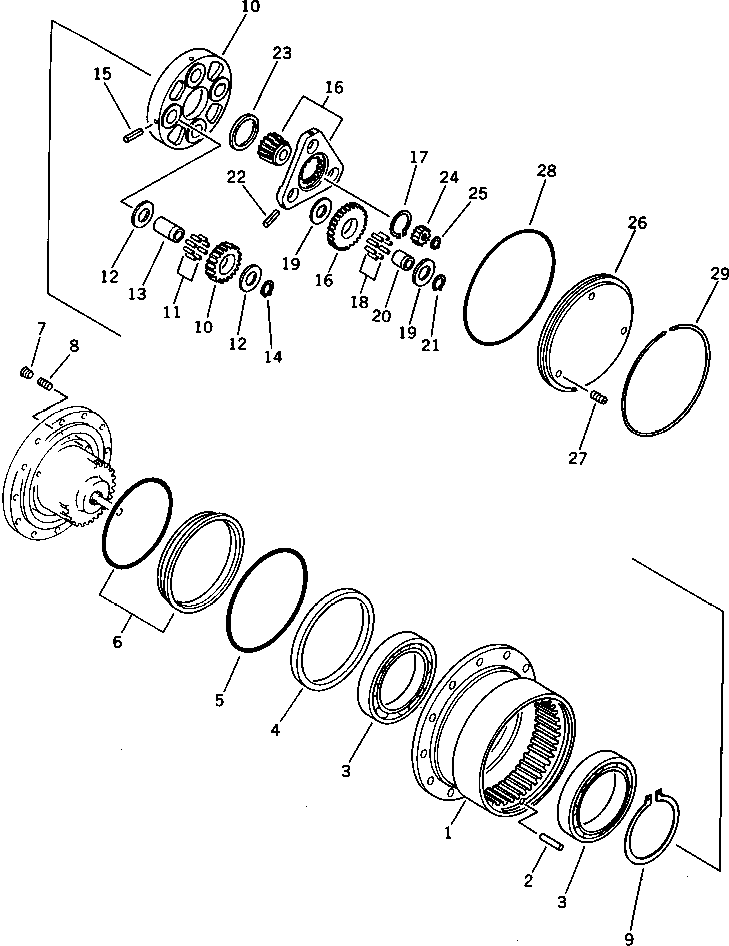 Стопорное кольцо 20N-60-31340 KOMATSU