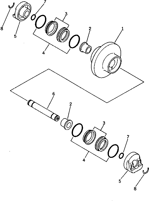 Упорное кольцо 20N-35-41285 KOMATSU