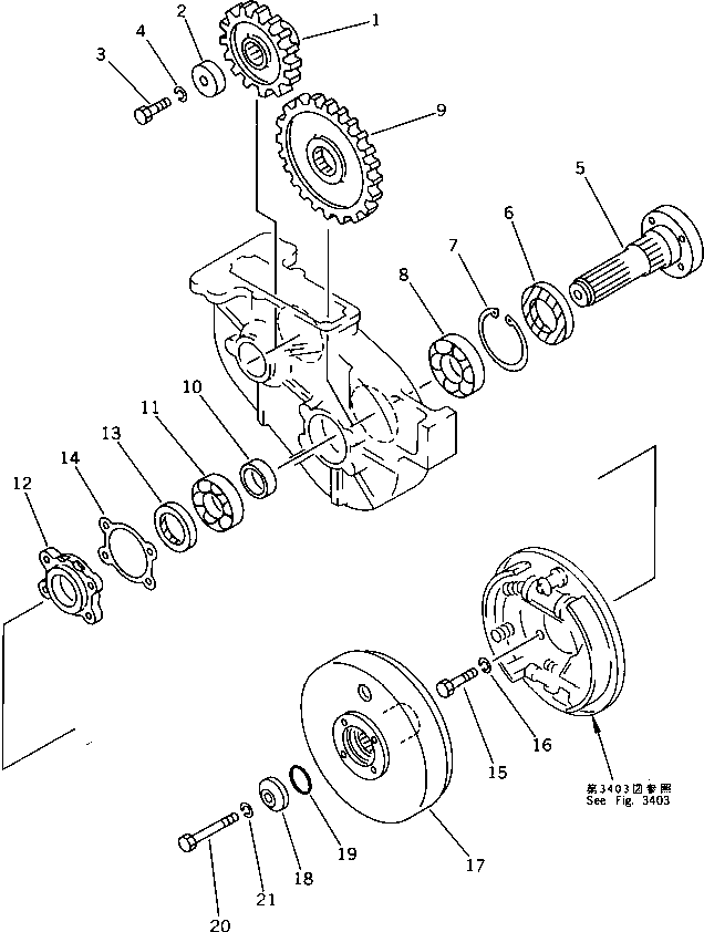 Упорное кольцо 20L-14-11170 KOMATSU