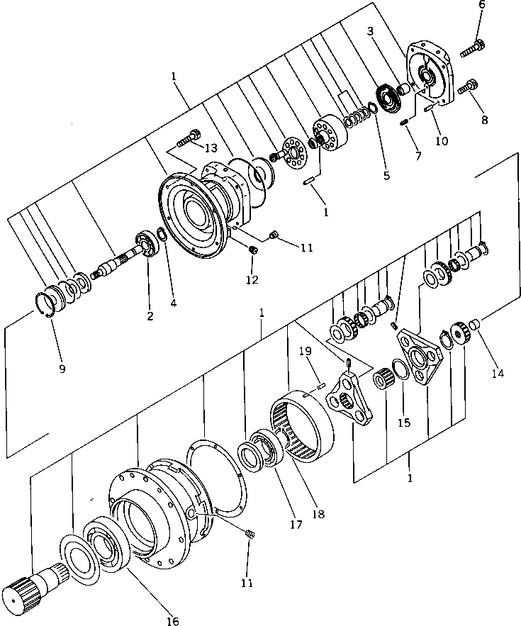Палец 21U-60-16680 KOMATSU