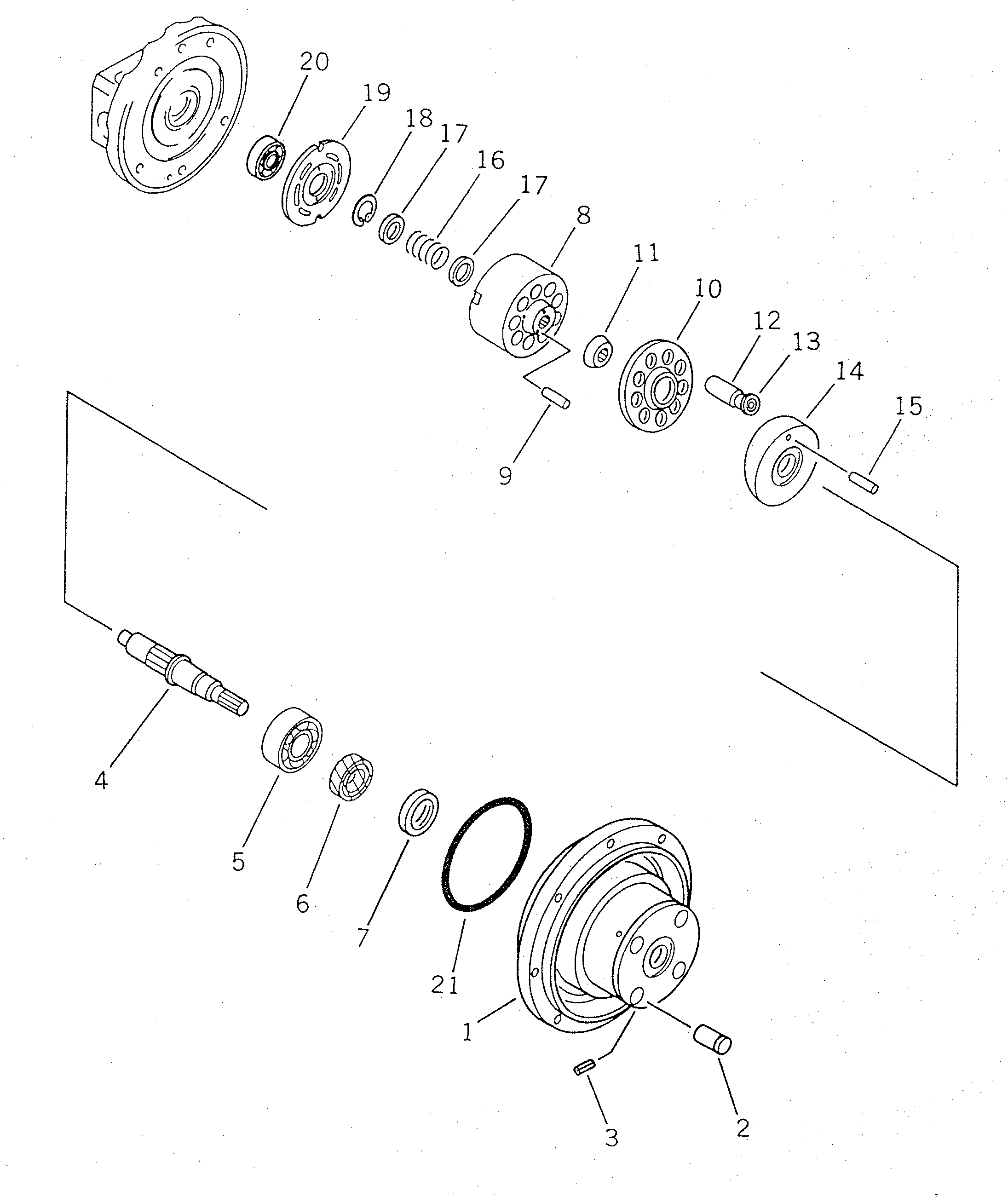 SWASH PLATE ASS'Y FUPDS-100014 KOMATSU