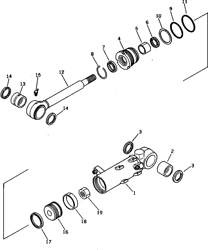 CYLINDER ASS'Y,BLADE 707-00-60390 KOMATSU