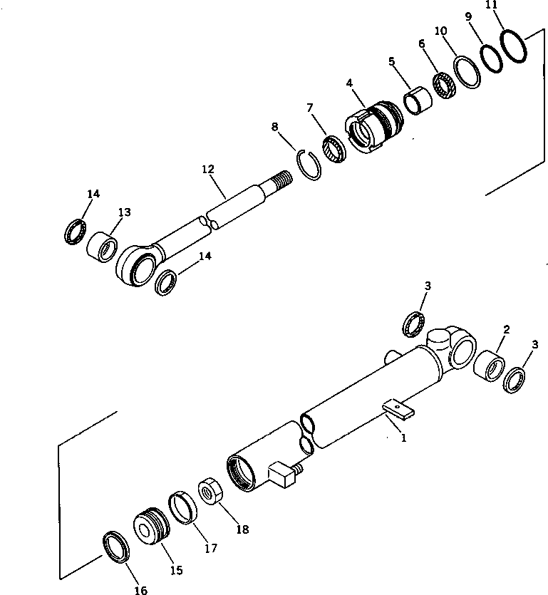 Шток поршня 707-58-30670 KOMATSU