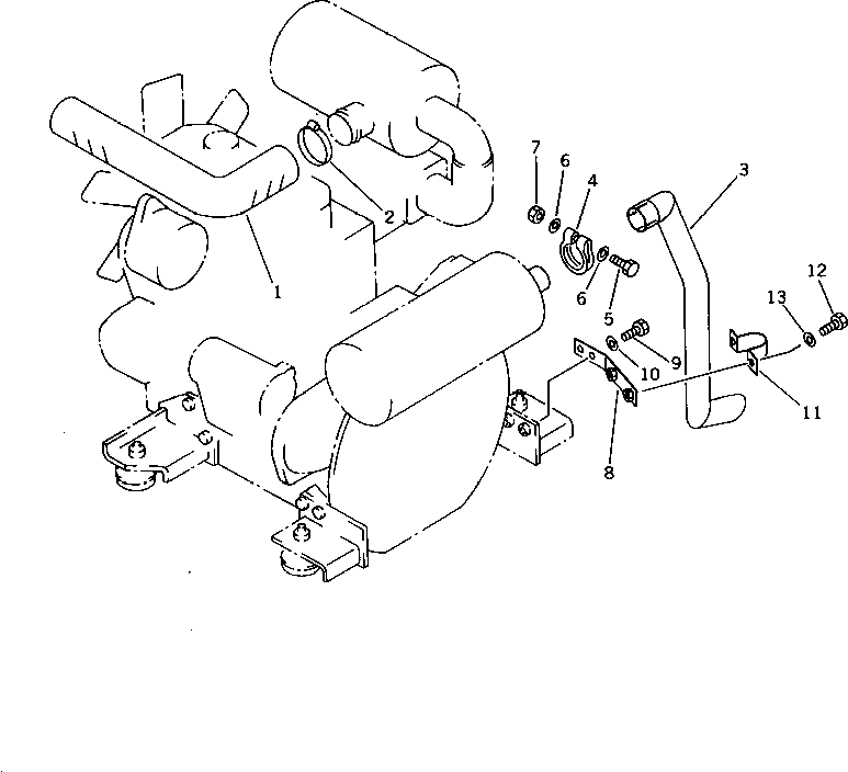Шланг 20N-01-41580 KOMATSU