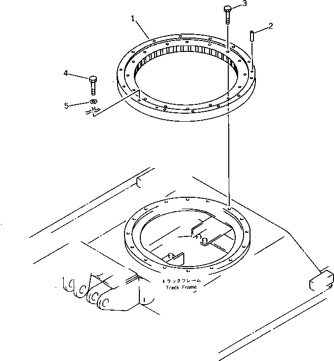 CIRCLE,SWING 20N-25-41500 KOMATSU