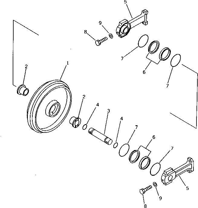 IDLER ASS'Y 20N-30-40601 KOMATSU