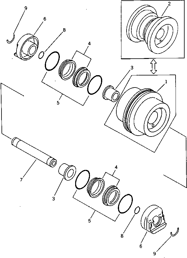 ROLLER,TRACK (A) 20N-30-41690 KOMATSU