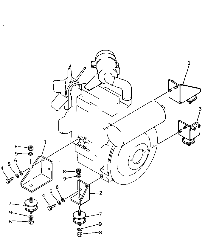 Кронштейн левый 20W-01-12110 KOMATSU