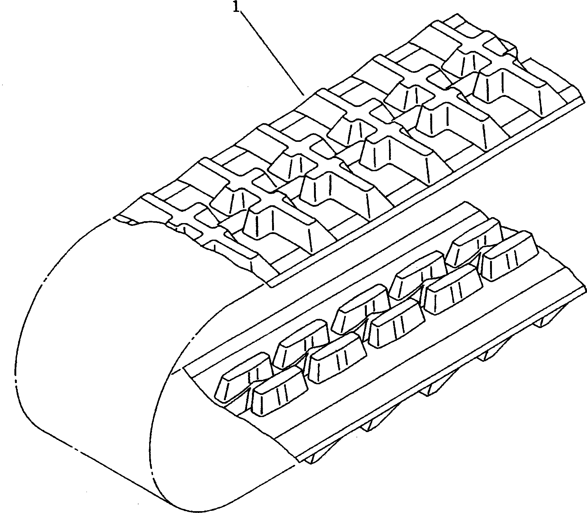 RUBBER SHOE ASS'Y 20N-35-41550 KOMATSU