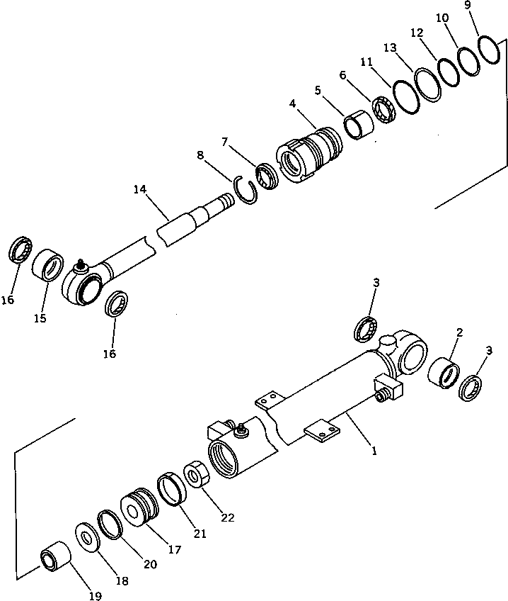 CYLINDER ASS'Y \,BOOM 707-00-50660 KOMATSU