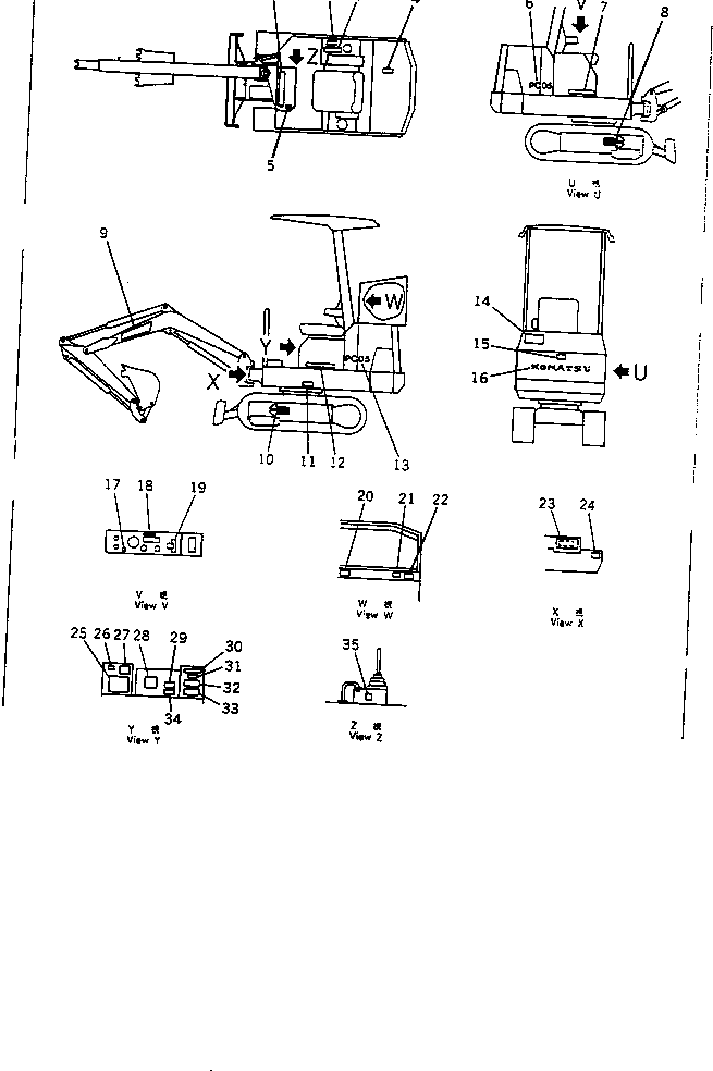CHART, OIL,OIL 20M-98-68210 KOMATSU