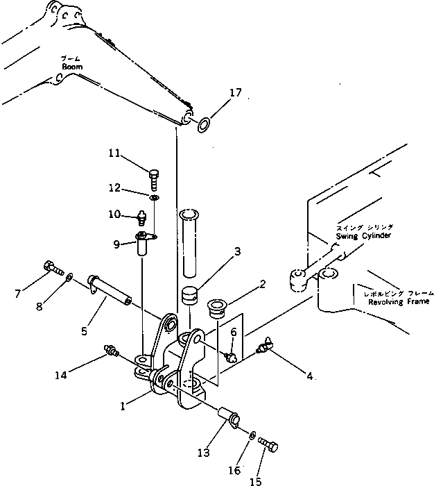 SWING BRACKET SUB G. (\8\21S-70-X6110) KOMATSU