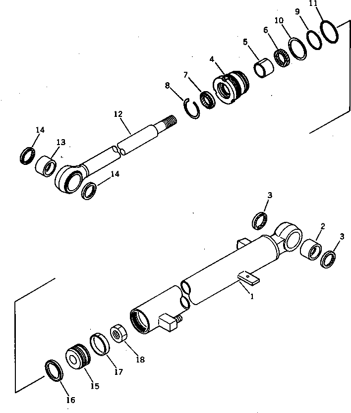 CYLINDER ASS'Y,ARM PAINT(1) 21S-63-02020 KOMATSU