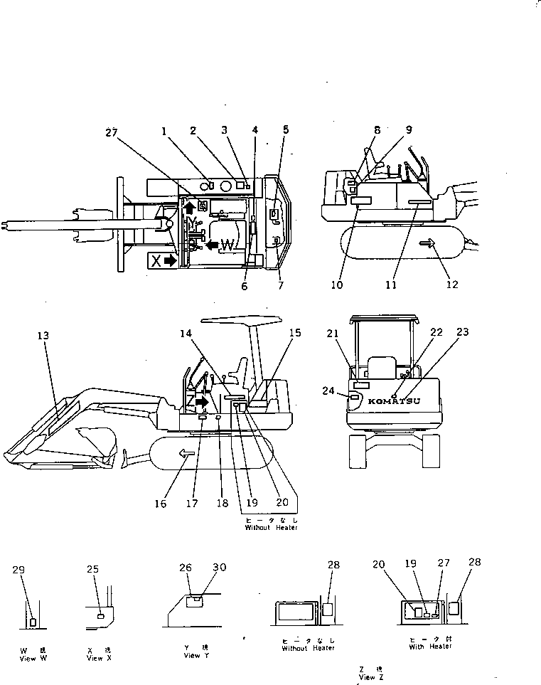 PLATE, INSTRUCTION,RADIATOR 09650-21102 KOMATSU