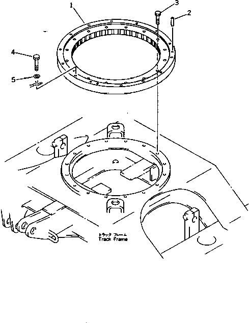 CIRCLE,SWING 20P-25-71105 KOMATSU