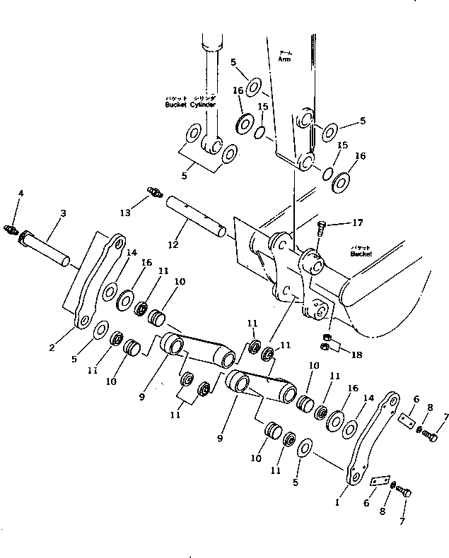 Палец 20N-70-71561 KOMATSU
