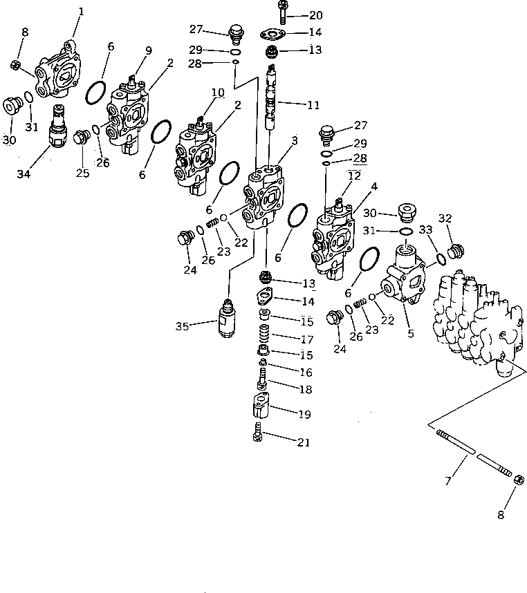 Клапан в сборе 709-38-12602 KOMATSU
