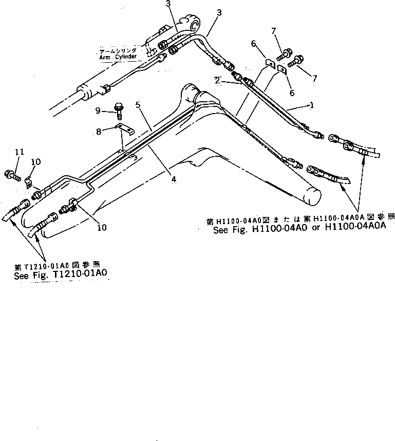 Трубка 20M-62-73121 KOMATSU