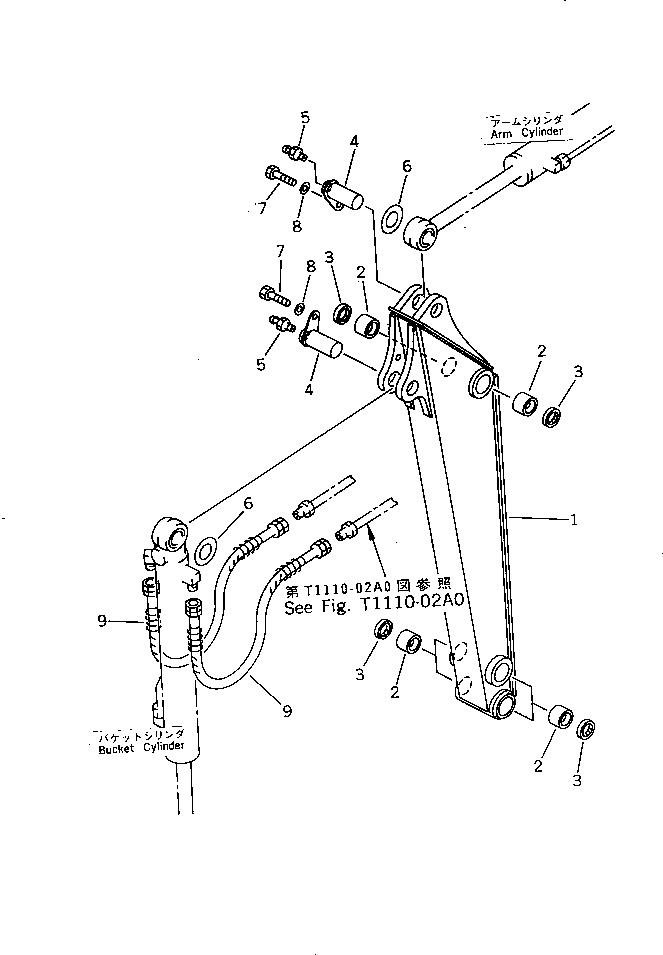 Рукоять в сборе 20M-70-73101 KOMATSU