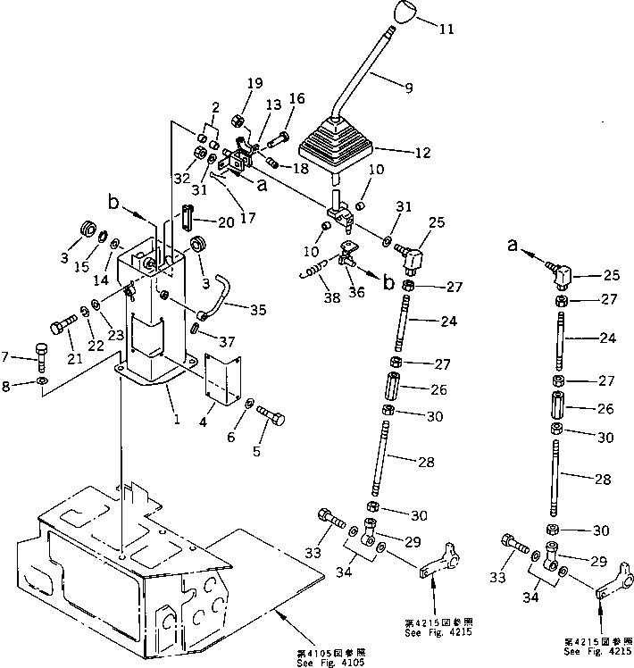 STAND,L.H. 21U-43-13220 KOMATSU