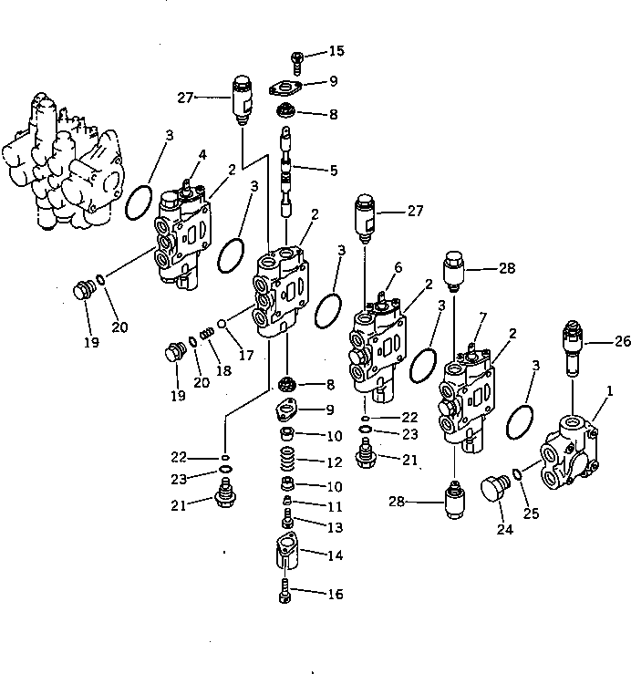 Клапан в сборе (709-36-12102) KOMATSU