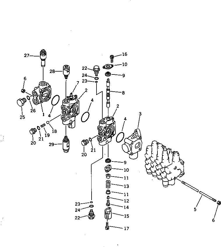 Клапан в сборе 709-36-13500 KOMATSU