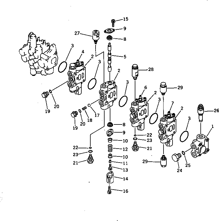 Клапан в сборе (709-36-13500) KOMATSU