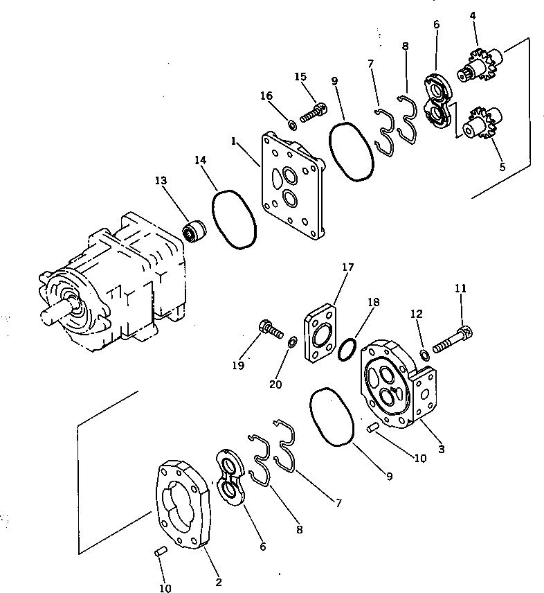 Корпус редуктора (\7\705-67-20110) KOMATSU