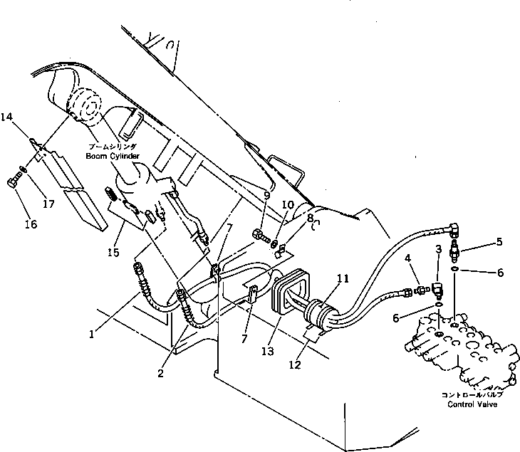 Шланг 21U-62-14120 KOMATSU