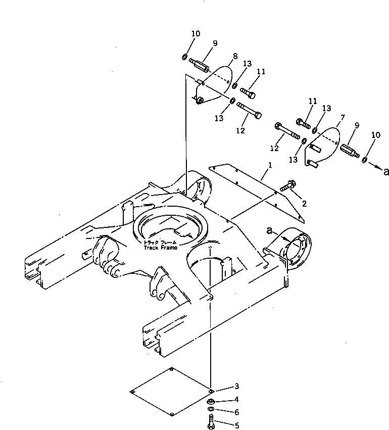 COVER,R.H. (FOR 1 SPEED TRAVEL) 21U-30-21140 KOMATSU