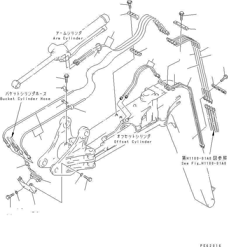 Угольник 21U-62-23280 KOMATSU