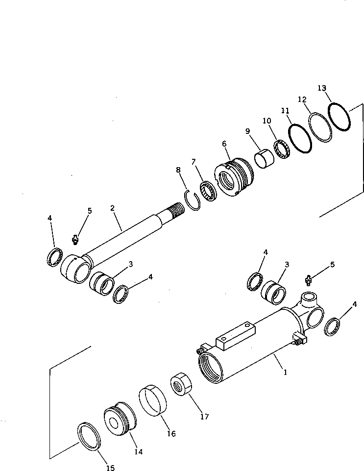 CYLINDER ASS'Y,BLADE 21U-63-02152 KOMATSU