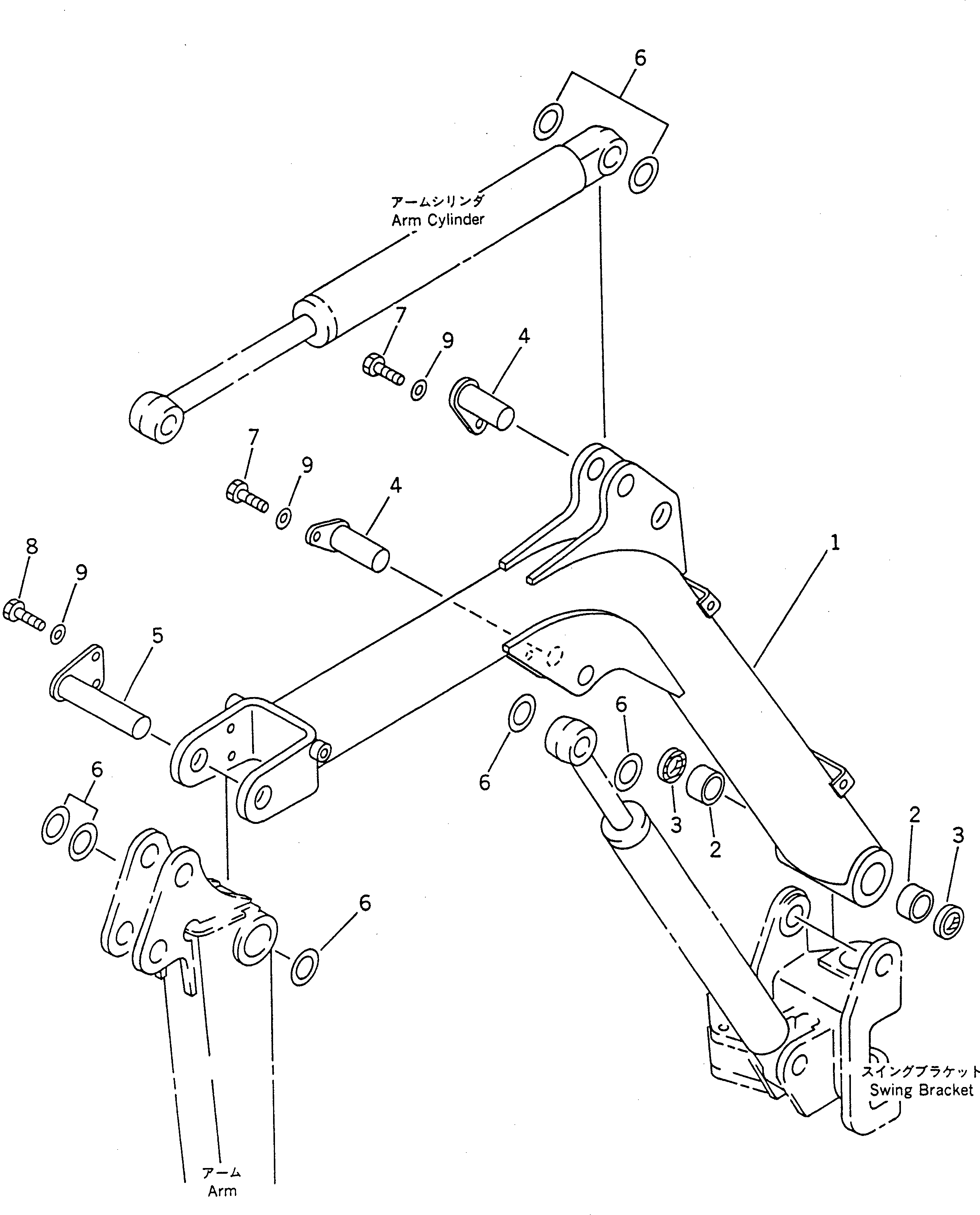 BOOM ASS'Y (PAINT 1) 21A-70-09120 KOMATSU