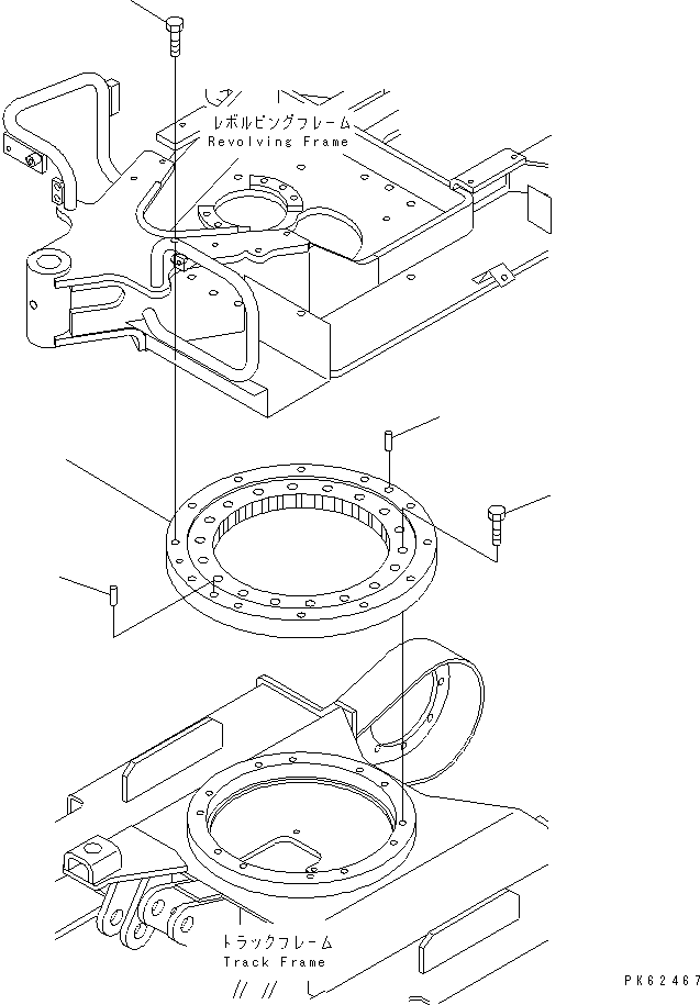 CIRCLE ASS'Y,SWING 20A-25-11100 KOMATSU