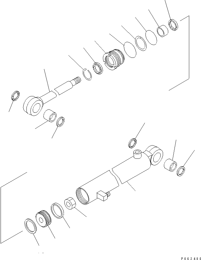 CYLINDER ASS'Y,ARM 21S-63-02121 KOMATSU